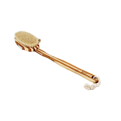 Dry Skin Bamboo Body Brush with Long Handle