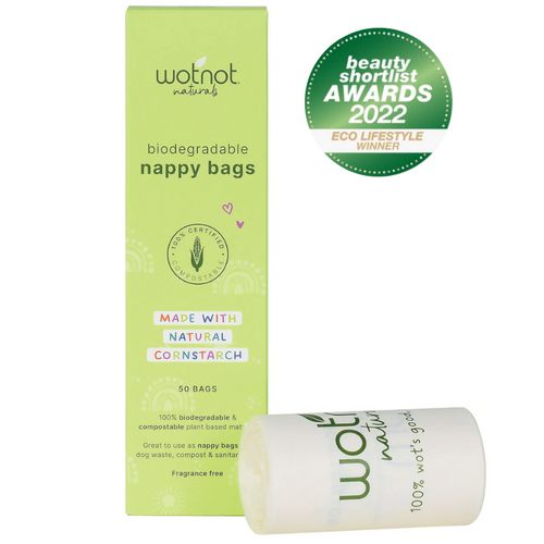 Biodegradable, Compostable Sanitary, Nappy & Dog Waste Bags (50 Bags)