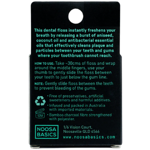 Dental Floss With Activated Charcoal Aniseed (35 Metres)