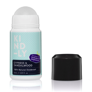 Natural Deodorant Roll On Cypress & Sandalwood (60 ml)