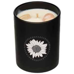 Crystal Infused Soy Candle Salted Caramel (45+ Hours)