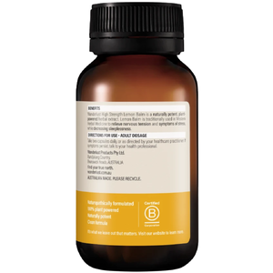 High Strength Lemon Balm (90 capsules)