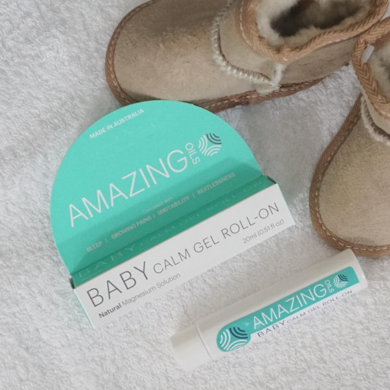 Amazing Oils Baby Calm Magnesium Gel Roll On I Sassy Organics
