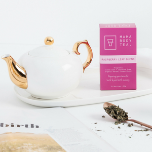 Mama Body Tea Organic & Herbal Loose Raspberry Leaf Blend (Pyramid Bags)