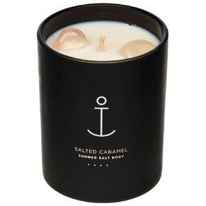 Crystal Infused Soy Candle Salted Caramel (45+ Hours)