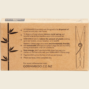 Biodegradable Bamboo Clothing Pegs
