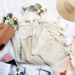 Organic Cotton Zero Waste Shopping Set (8 Pcs)