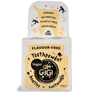 Organic Tooth Powder Flavour-Free Brush (40 g)
