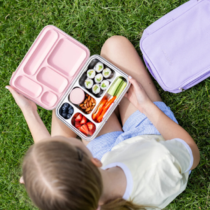 Stainless Steel 5 Compartment Bento Lunch Box Buttercup