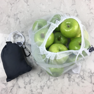 Reusable Produce Bags (8 Bags & Storage Pouch)