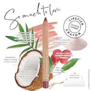 Natural Lipstick Crayon Lychee Sorbet (3 g)