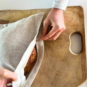 Reusable Linen Bread Bag