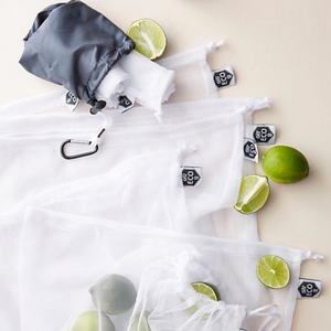 Reusable Produce Bags (8 Bags & Storage Pouch)
