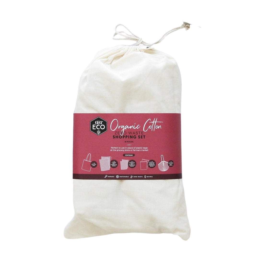 Organic Cotton Zero Waste Shopping Set (8 Pcs)