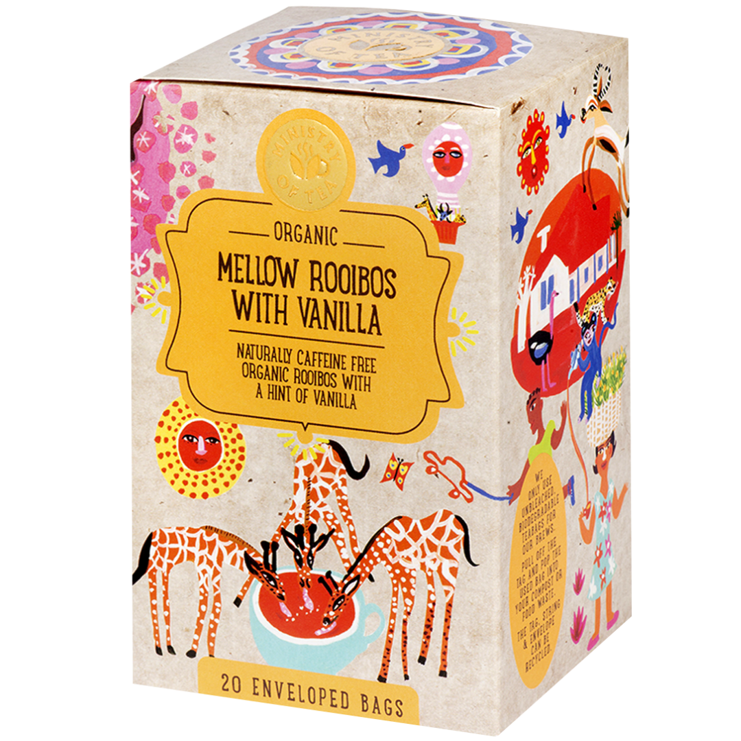 Certified Organic Mellow Vanilla Rooibos Tea (20 Bags)