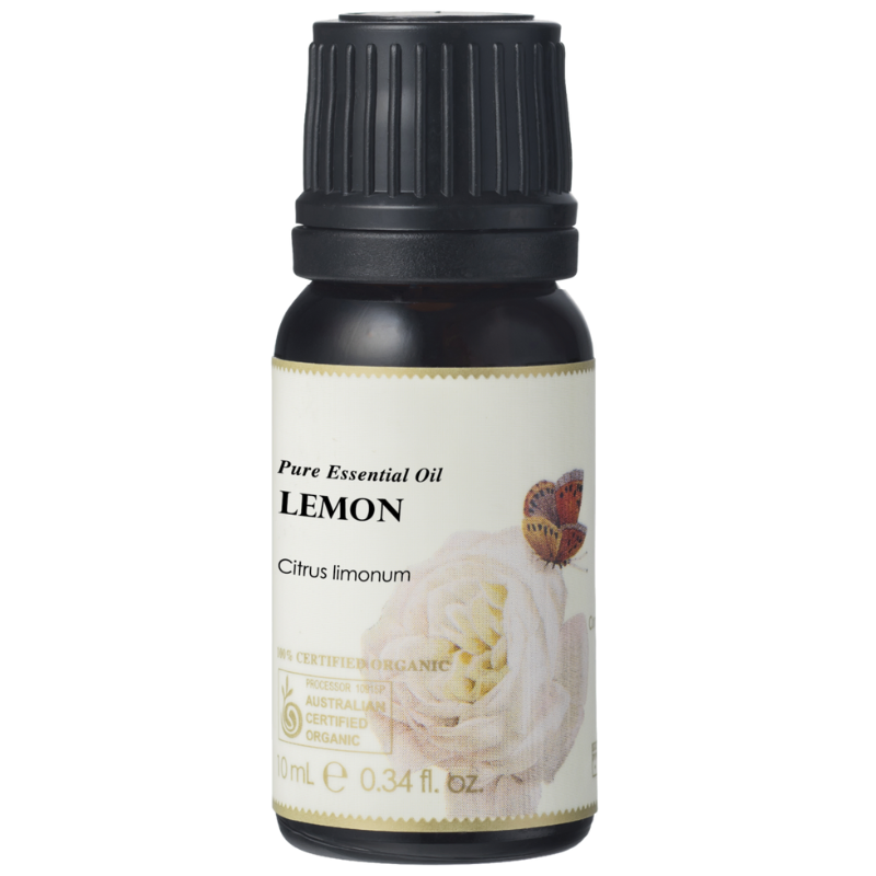 Certified Organic Lemon Essential Oil (10 ml)