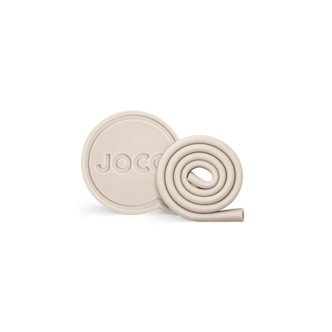 Joco Reusable Silicone Roll Straw With Container Sandstone - Picture 7 of 10