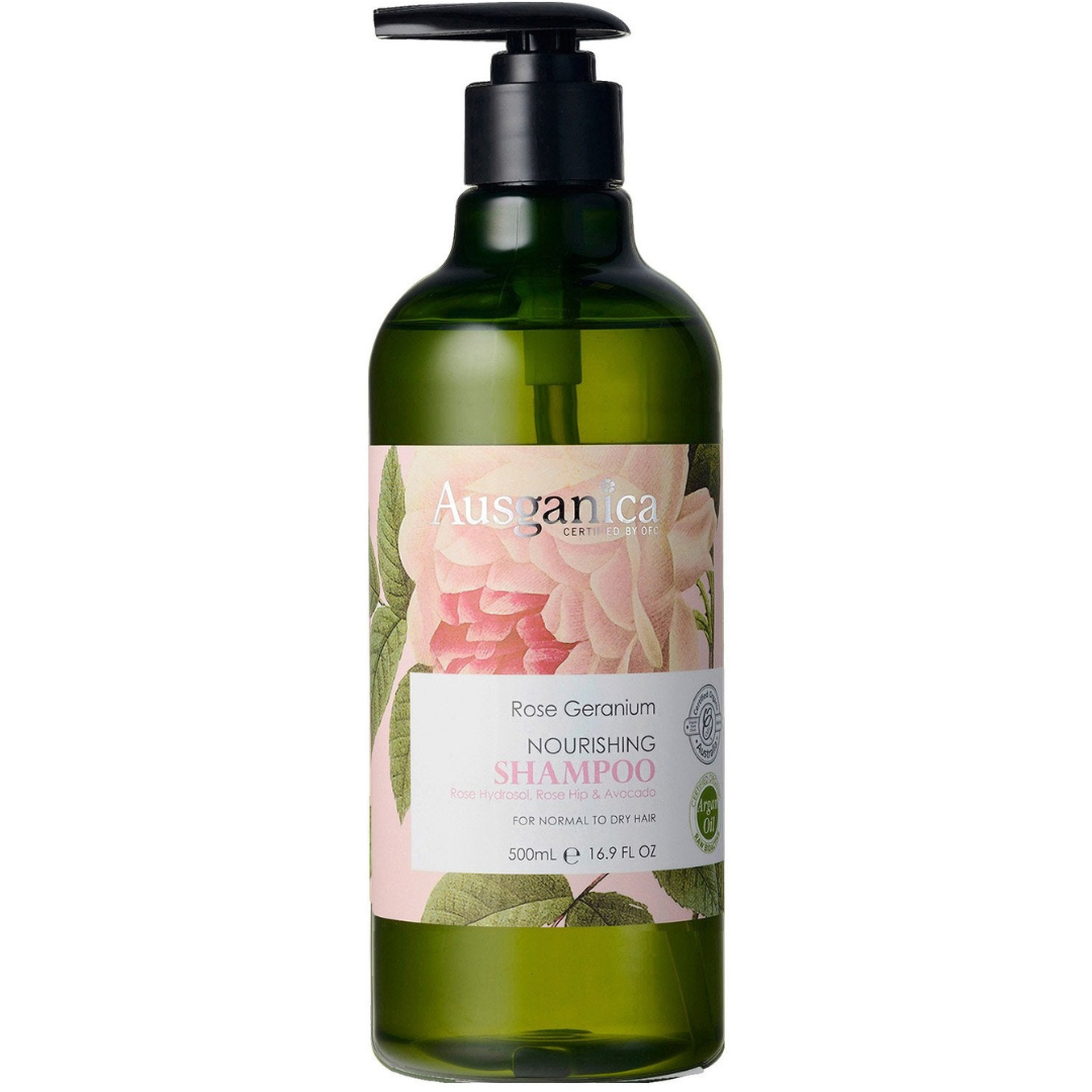 Certified Organic Rose Geranium Nourishing Shampoo (500 ml)
