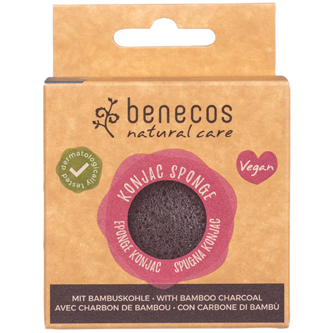 Konjac Sponge Black Bamboo