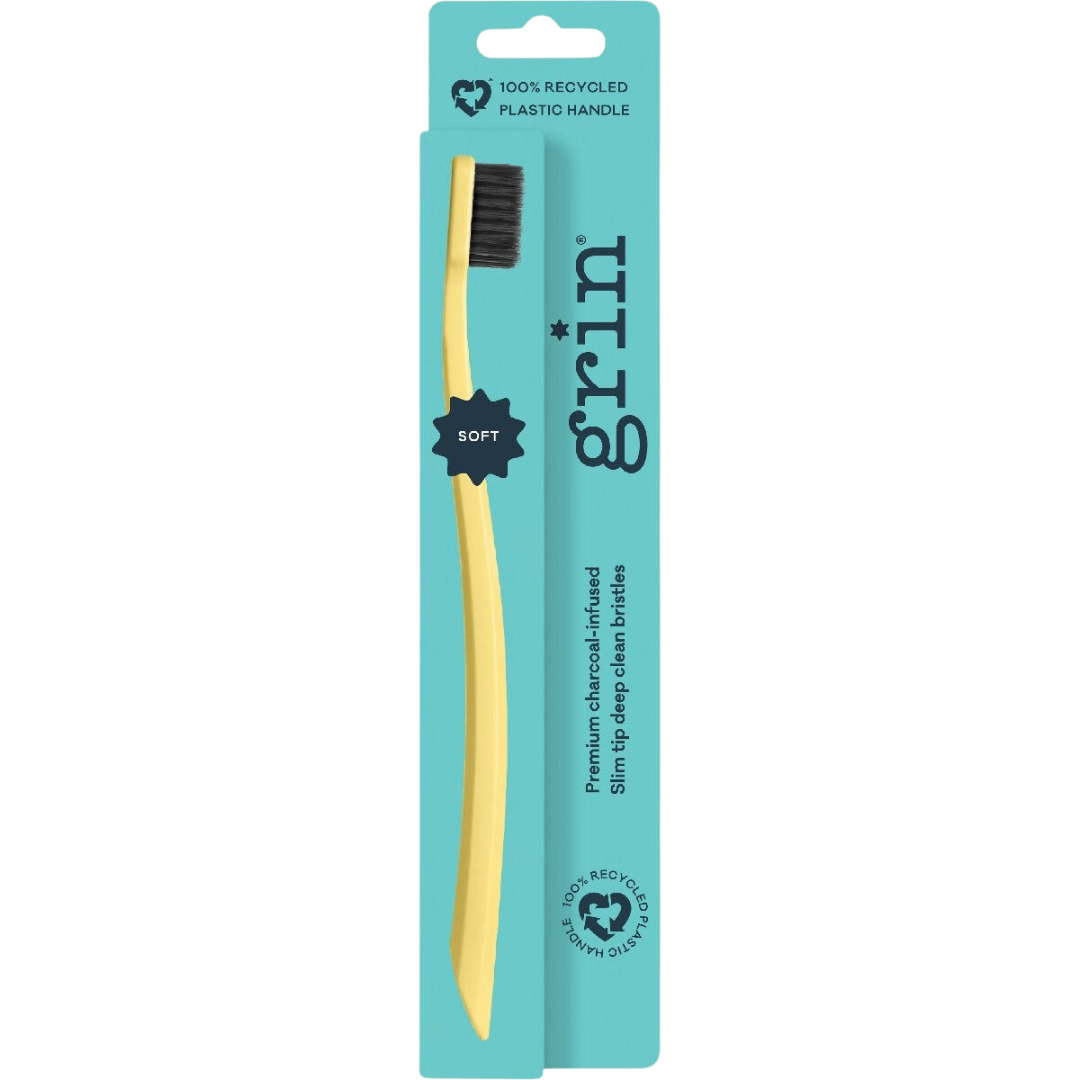100% Recycled Toothbrush Lemon (Soft)