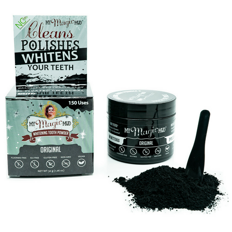 My Magic Mud Charcoal Whitening Tooth Powder I Sassy Organics