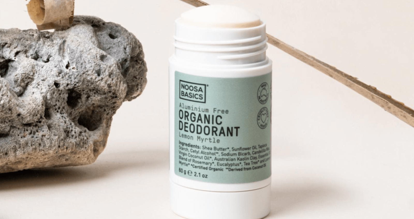 Noosa Basics Deodorant Stick Lemon Myrtle