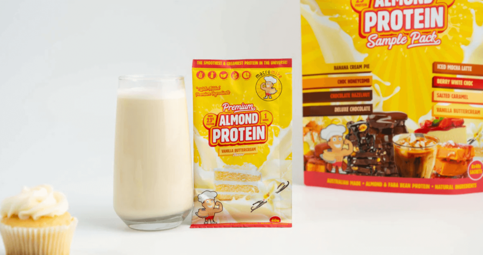 Macro Mike Almond Protein Vanilla
