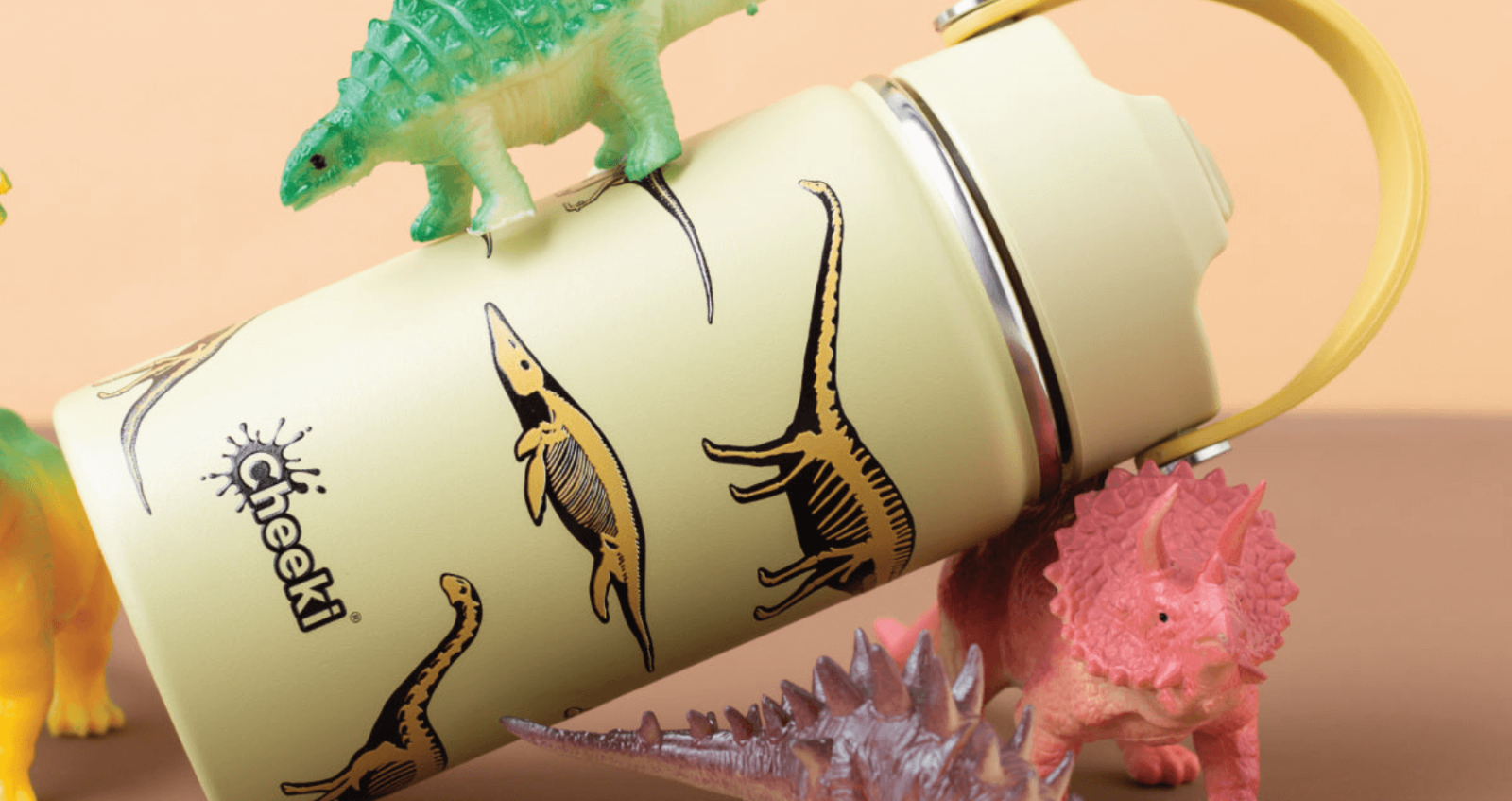 Cheeki Insulated Kids Bottle Dinosaur