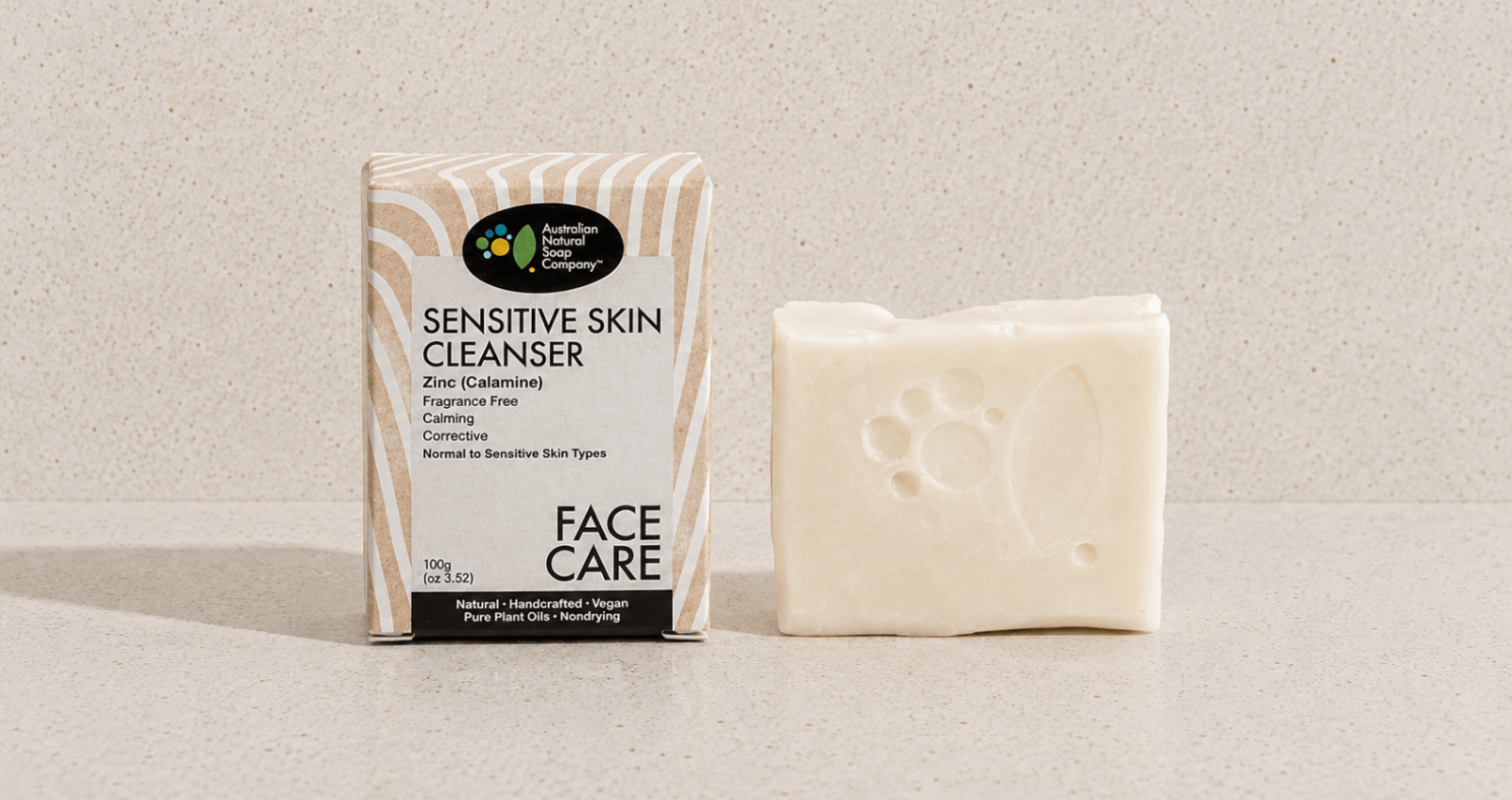 The Australian Natural Soap Company Sensitive Skin Facial Cleanser - Zinc Calamine