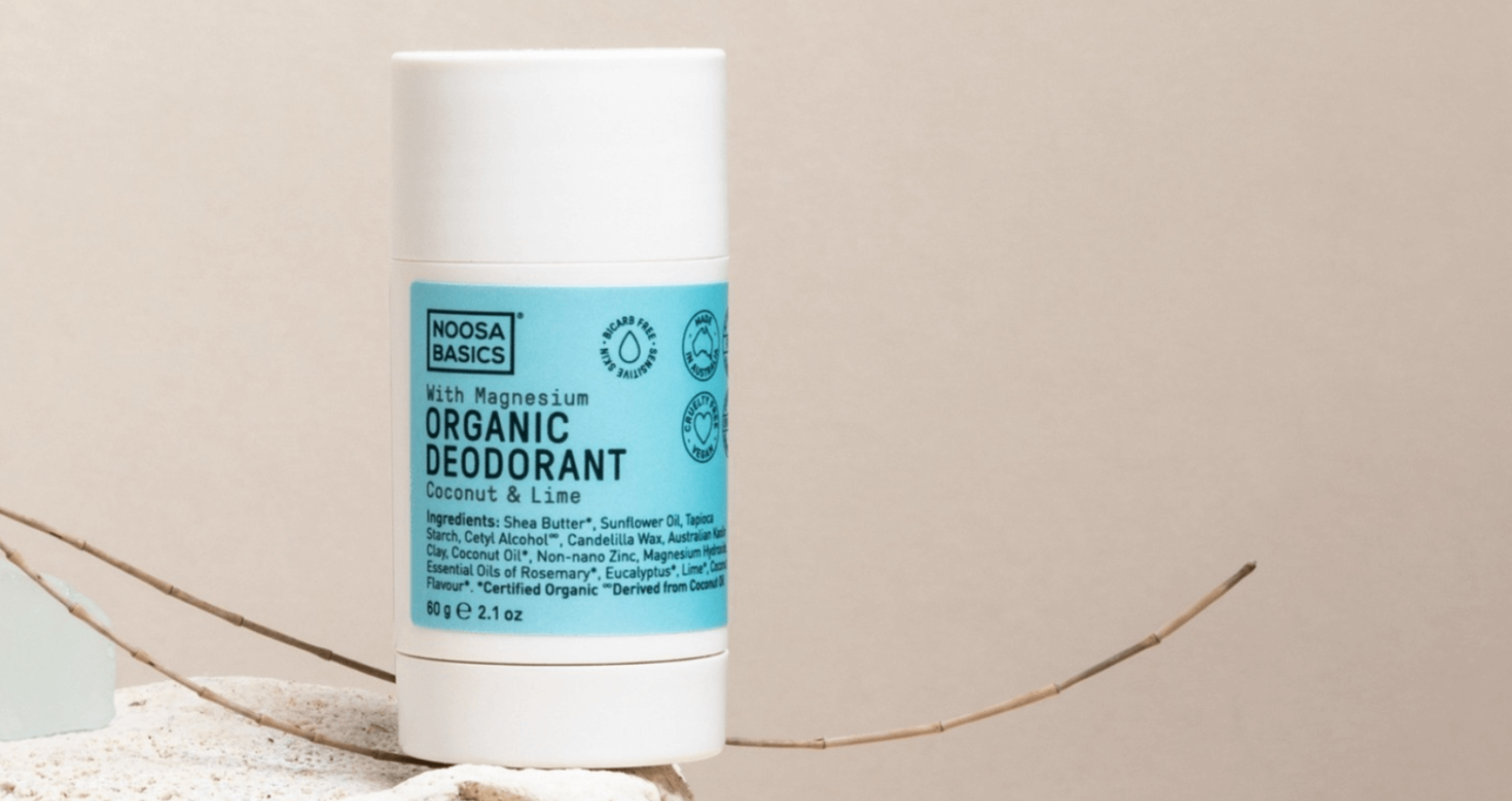 Noosa Basics Deodorant Stick Coconut Lime