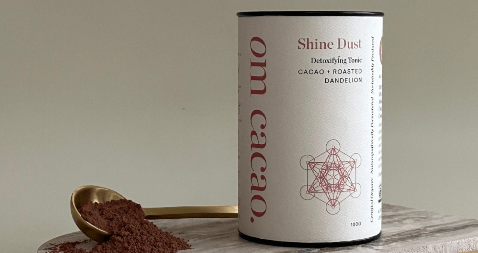 Organic Merchant Organic Merchant Shine Dust With Cacao, Roasted Dandelion and Chicory