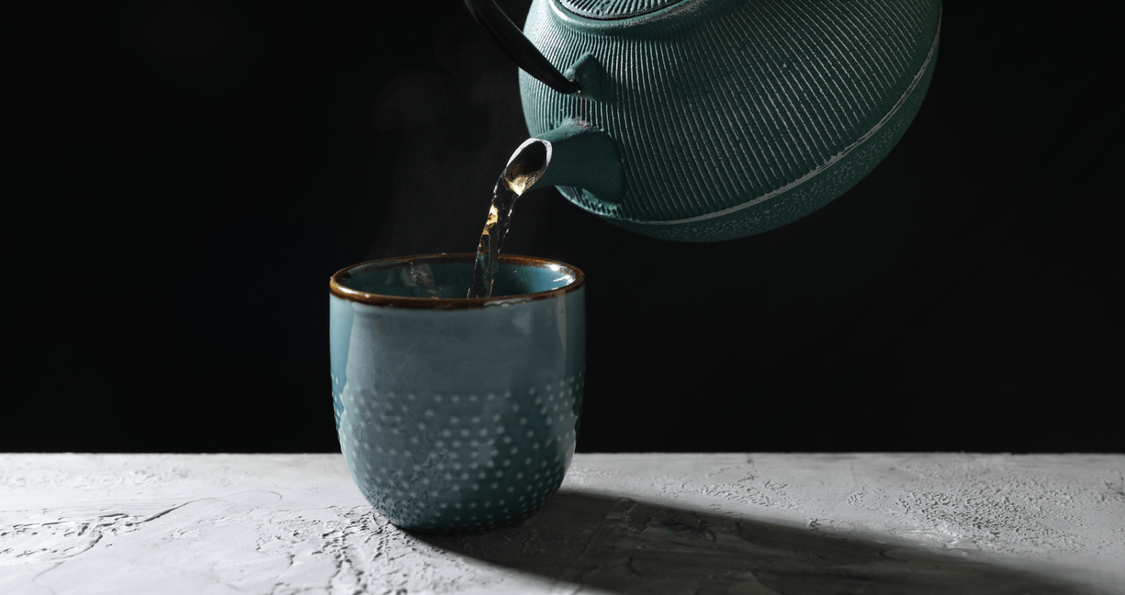 Cup of soothing organic herbal tea