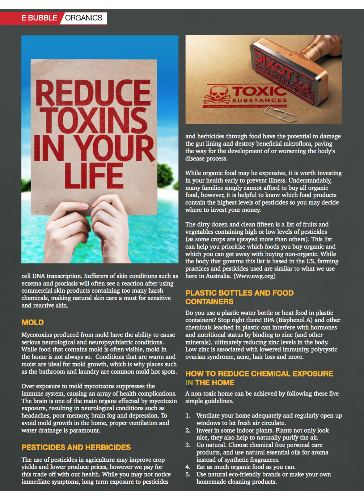 Home Toxicity and How To Reduce It Page 2