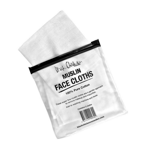 Cotton Muslin Face Cloth Pack (2 Face Cloths)