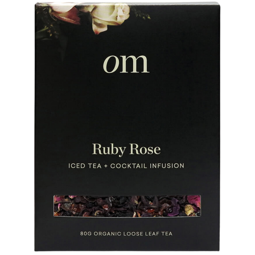 Organic Merchant Certified Organic Ruby Rose Iced Tea Sachet Box (80 g)