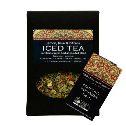 Organic Merchant Certified Organic Lemon, Lime & Bitters Iced Tea_SACHET BOX