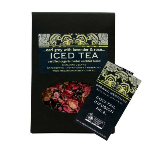 Organic Merchant Certified Organic Earl Grey, Lavender & Rose Iced Tea_SACHET BOX