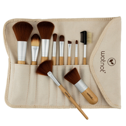 Vegan Bamboo Makeup Brush Set (10 Brushes)