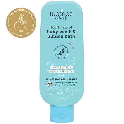 Natural Baby Wash & Bubble Bath (250 ml)