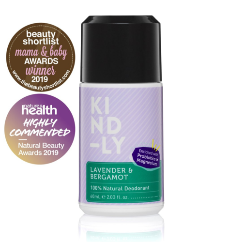 Natural Deodorant Roll On Lavender & Bergamot (60 ml)