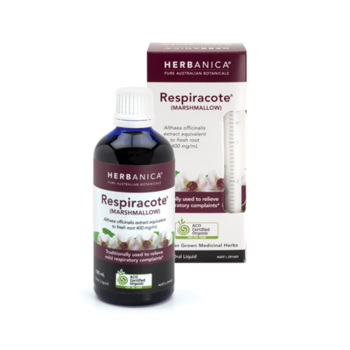 Certified Organic Plant Tincture Respiracote - Marshmallow (100 ml)