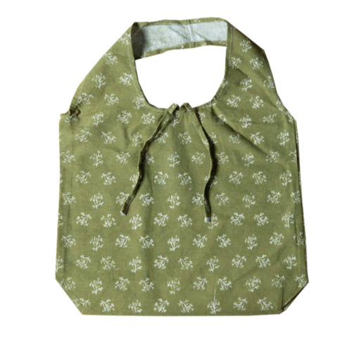 Cotton Reusable Hampi Bag Sprig Olive