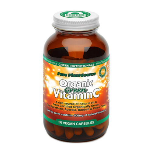 Plant Source Organic Green Vitamin C Capsules (60 Capsules)