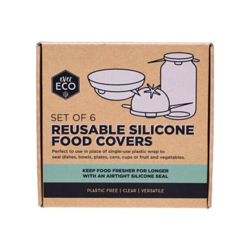 Reusable Silicone Food Covers (6 Covers)