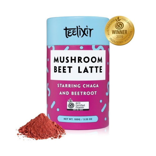 Certified Organic Mushroom Beet Latte with Chaga (100 g)