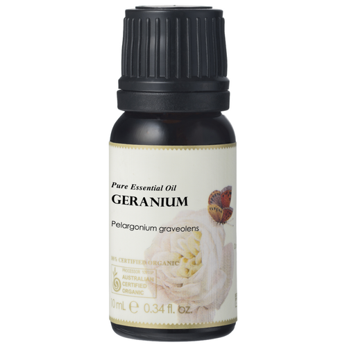 Certified Organic Geranium Essential Oil (10 ml)