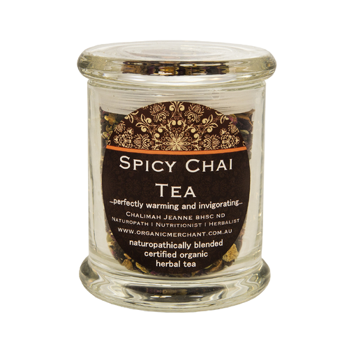 Organic Merchant Certified Organic Spicy Chai Tea (Glass Jar)