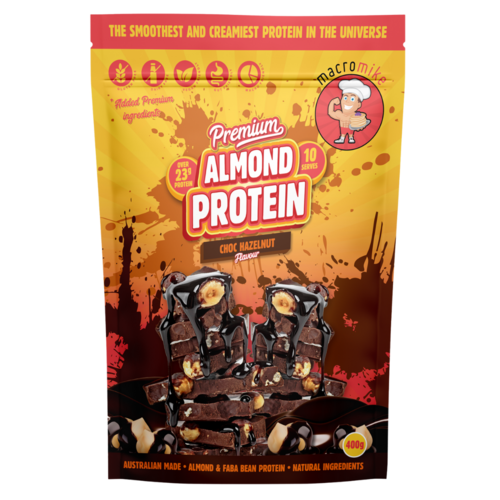 Macro Mike Premium Almond Protein Chocolate Hazelnut (400 g)
