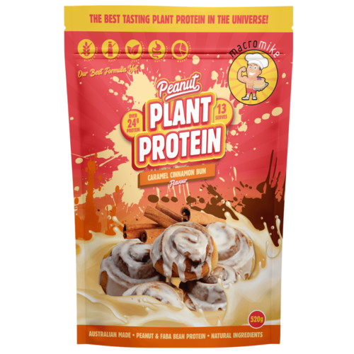 Macro Mike Peanut Plant Protein Caramel Cinnamon Bun (520 g)