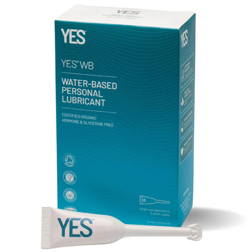 Certified Organic Water Based Personal Lubricant (6x5 ml Applicators)